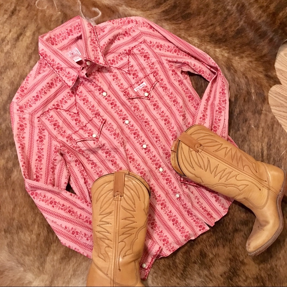 Lucky Brand Western Floral Button Down